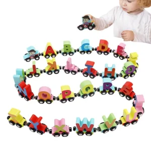 Wooden Magnetic Train Set